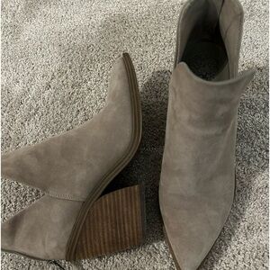 Taupe Suede Ankle Boots - Vince Camuto
